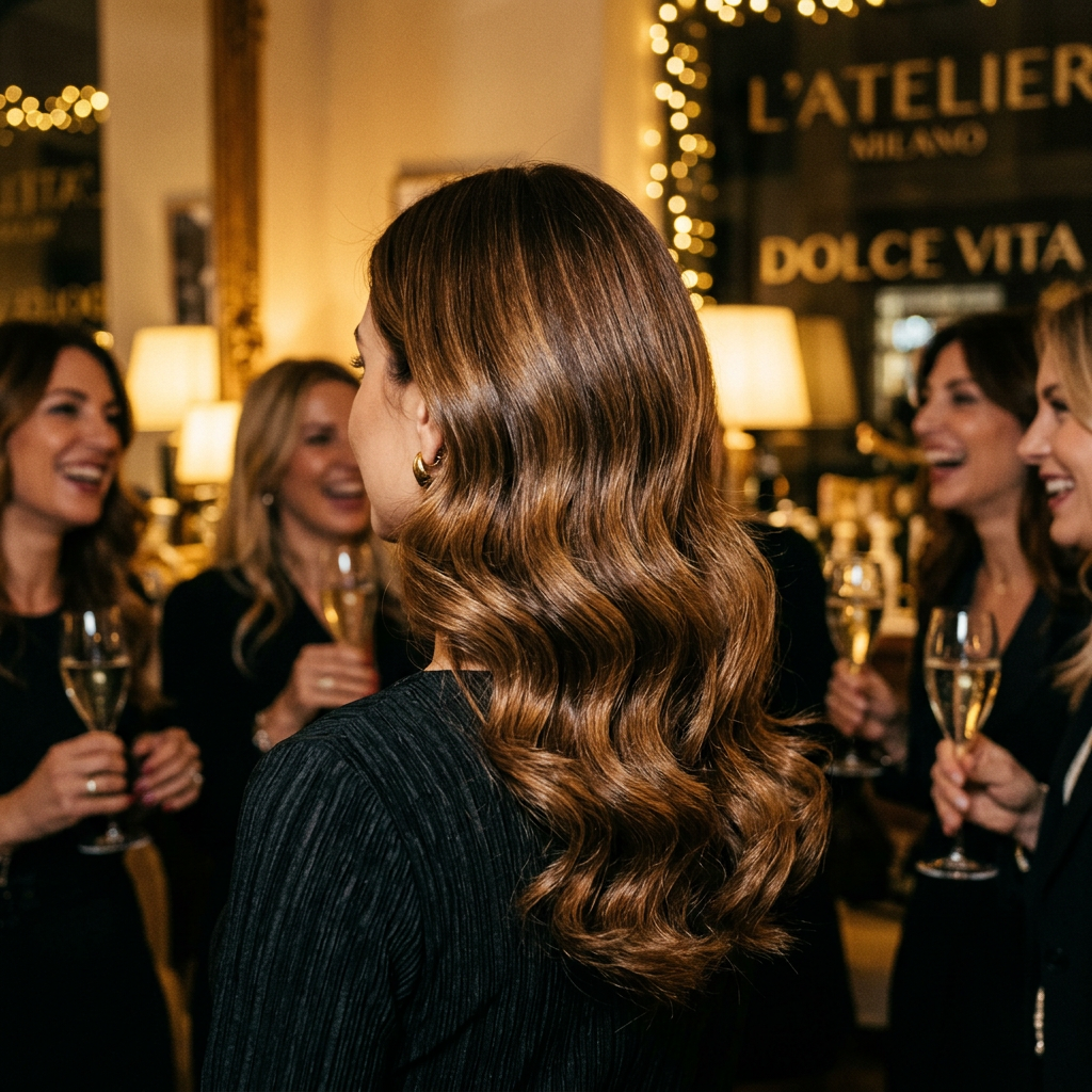 Amiche in salone parrucchiere